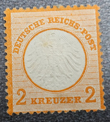 Stamp Germany Reich Brustschild Shield 2 Kreuzer 1872 Mi. Nr. 15 [🇩🇪39139-3]