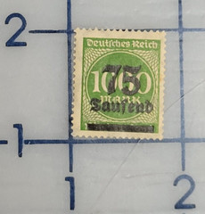 GERMANY ~ Deutrches Reich ~ 75 Saufend/1000 Mark ~ Cancelled/Posted ~ c.1923