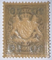 Travelstamps: 1920 Germany Bayern Overprint Stamp Mi 177 – Mint MOGH