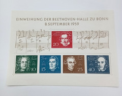 Germany 1959 Opening of the Beethoven Hall in Bonn mini-sheet mint