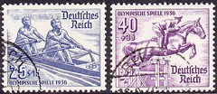 Stamp Germany Mi 600-2 609-16 Sc B79-89 1936 Reich Winter Summer Olympics U