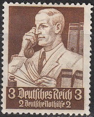 Stamp Germany Mi 556 Sc B59 1934 War 3rd Reich Profe ions Busine man MH