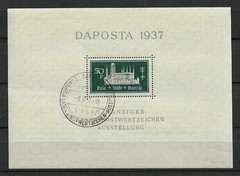 GERMANY DANZIG; 1937 DAPOSTA fine used hinged Special SHEET