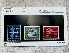 Germany 1944 Aviation Semi-Postal Mint Hinged 3-Stamp Set 6+4-42+8