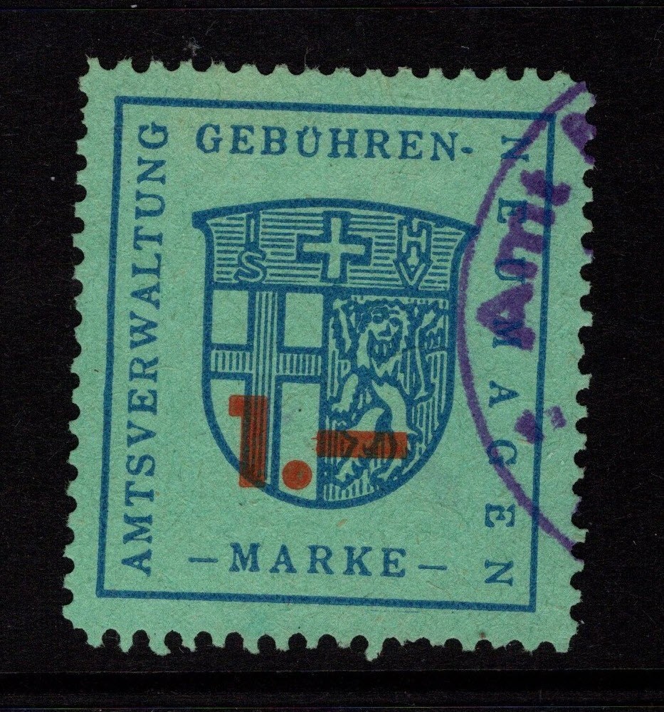 Germany Neumagen Mid 1900s 1m Local Revenue Used – S57167