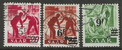Germany 1947 SAAR surcharged set under French Administration used $ 154.00