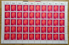 50x Series No. 505 sheet posta a vita mint never hinged Graf Galen FN 2 BRD 1966