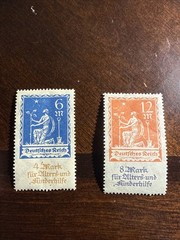 German Stamps, SC #B3-B4, Planting Charity, 1922, MNH
