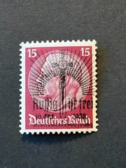SUDETENLAND WWII GERMAN OCCUPATION Local ovpt AUSSIG 15 Rpf. MNH /s2 #526