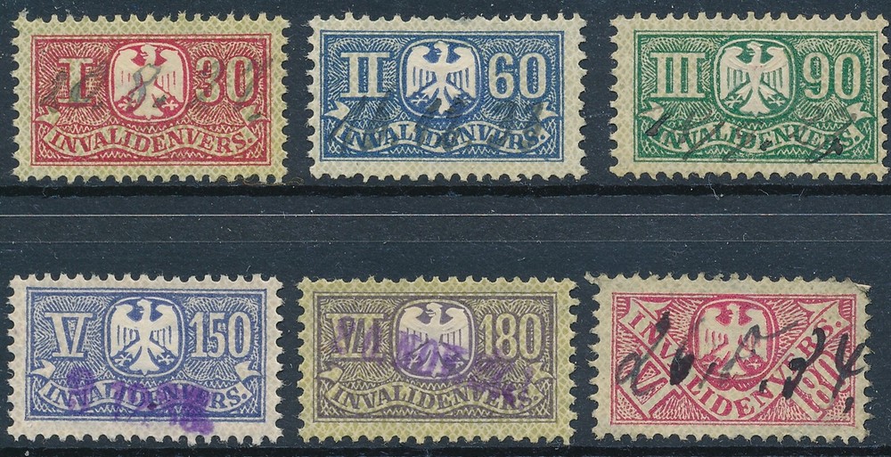 Stamp Germany Reich Revenue Fiscal Medical Social Insurance Selection Used 2