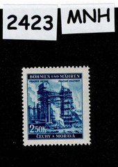 MNH Stamp Sc 59 1941 Prague fair WWII Germany Occupation of BaM #2423