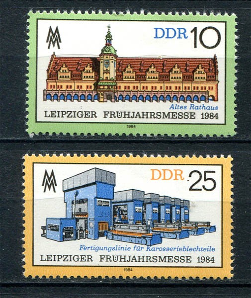 Germany – DDR : Leipzig Fair set from 1984 – mint NH