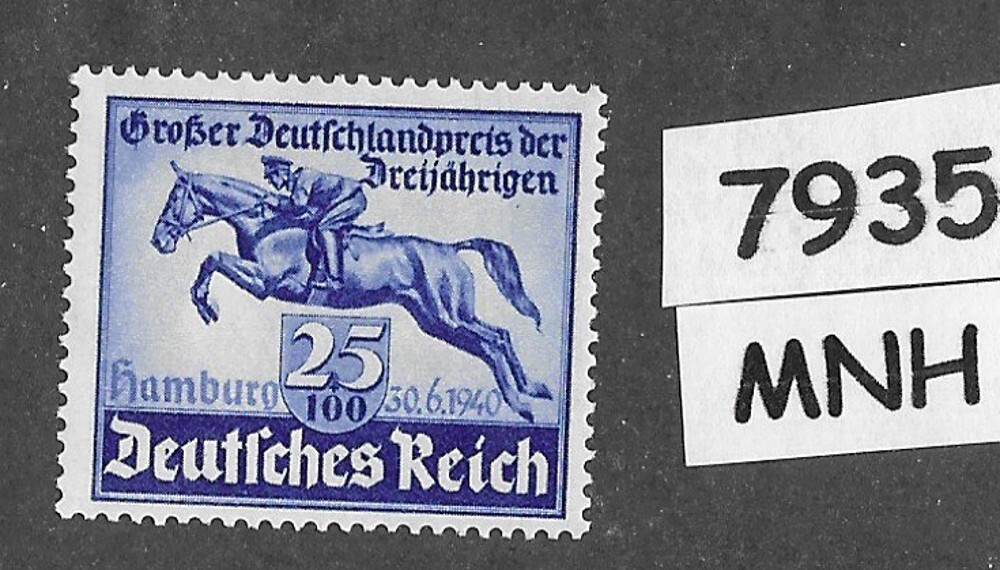 MNH stamp Blue ribbon derby B172 / 1940 Hamburg Third Reich Germany #7935