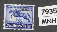 MNH stamp Blue ribbon derby B172 / 1940 Hamburg Third Reich Germany #7935