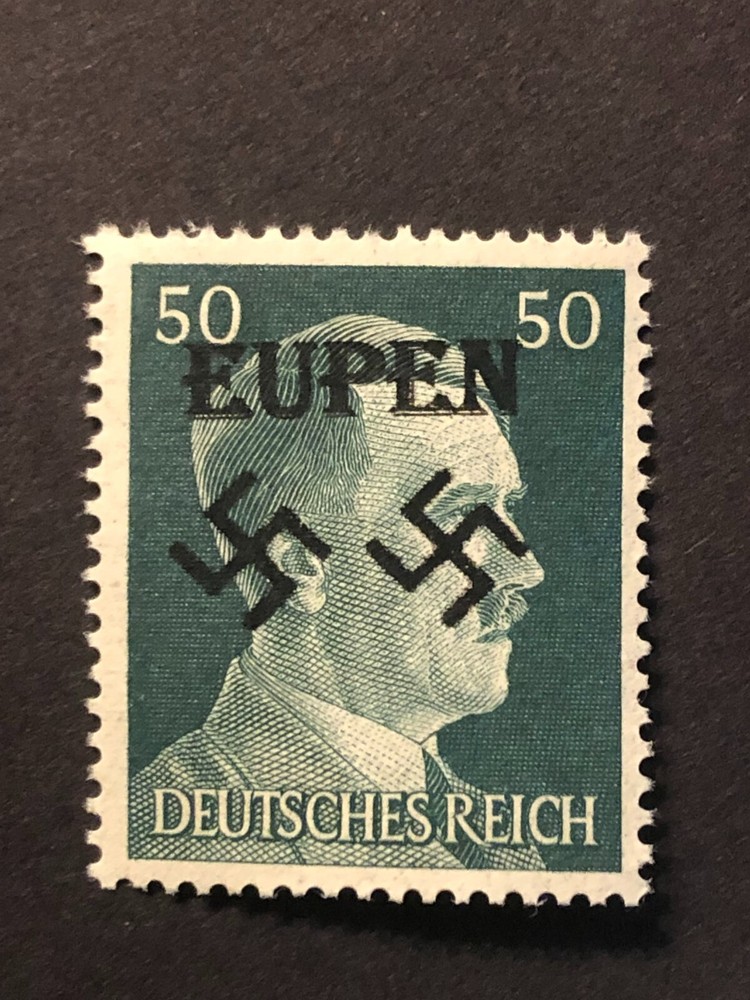 Germany WWII propaganda fantasy ovpt (EUPEN) 50 Rpf. MNH /s2 #325