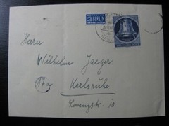BERLIN GERMANY Mi. #85 scarce used stamp on cover front! CV $60.00+