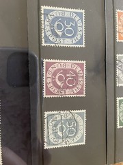 West Germany stamps used posthorn set + Tag der briefmarken 1949 etc cat £267