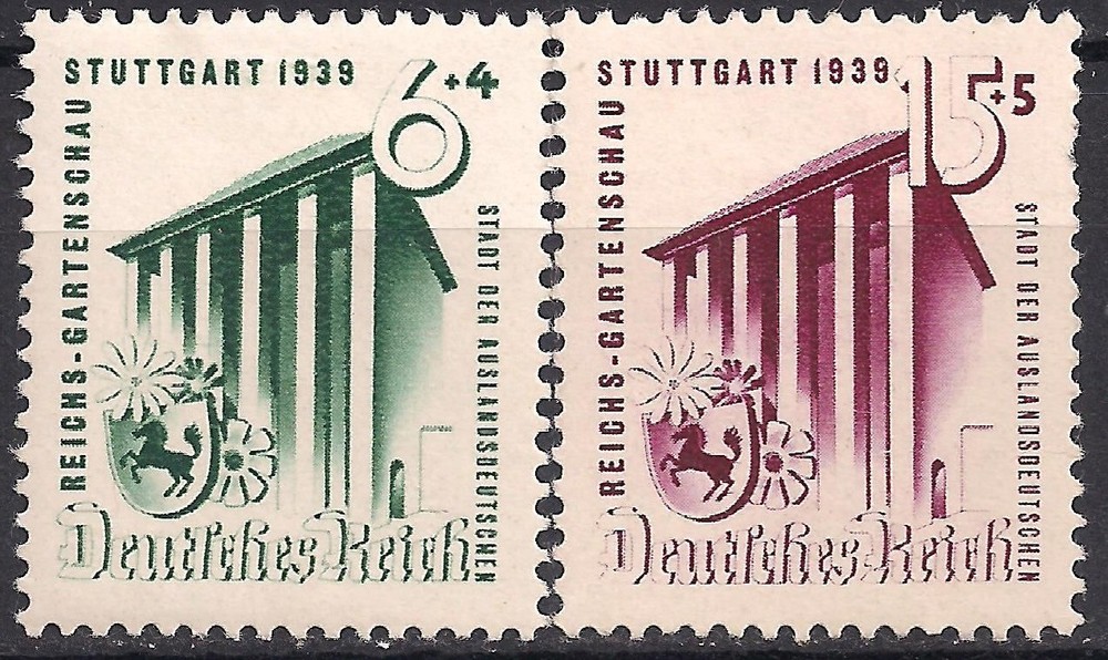 Germany 3rd Reich Mi# 692-693 MNH Stuttgart Horticultural Exhibition 1939 **