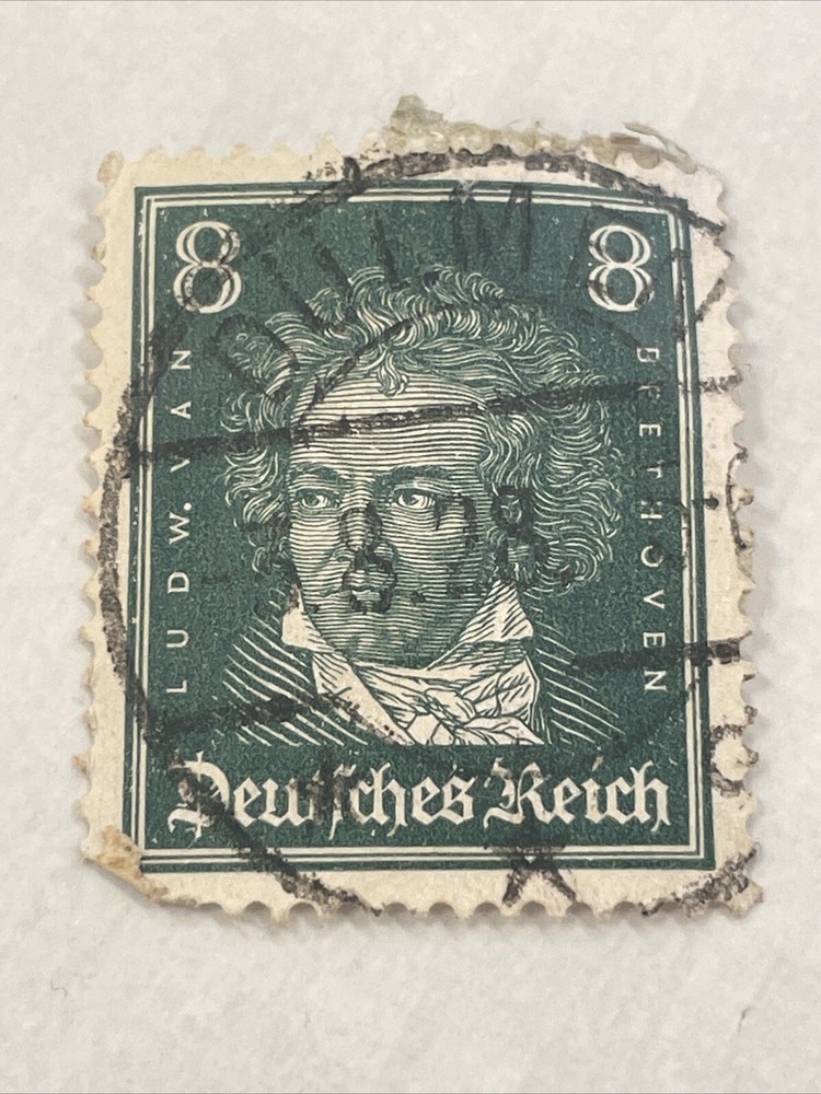 German Empire 1926 Famous Germans Ludwig van Beethoven 8 Pfg TKS796*