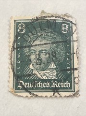 German Empire 1926 Famous Germans Ludwig van Beethoven 8 Pfg TKS796*