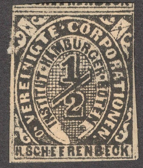 Germany HAMBURG local Private Post Vereinigte 1/2pf