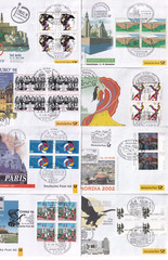`ODZ&GERMANY 8 VERY GOOD DEUTSCHE POST EXHIBITION COVERS LOOK ALL DIFFERENT 880