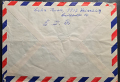 Stamp Cover German Democratic Republic 1968 #584-585 Airmail DDR to USA