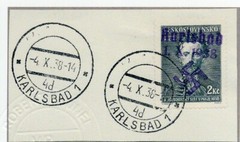 GERMANY OCC SUDETENLAND KARLSBAD MICHEL 59 PERFECT USED CERT BRUNEL