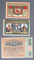 GERMANY Russia 1919-23/34 ZEPPELIN Motiv Emergency Money Banknotes Collection
