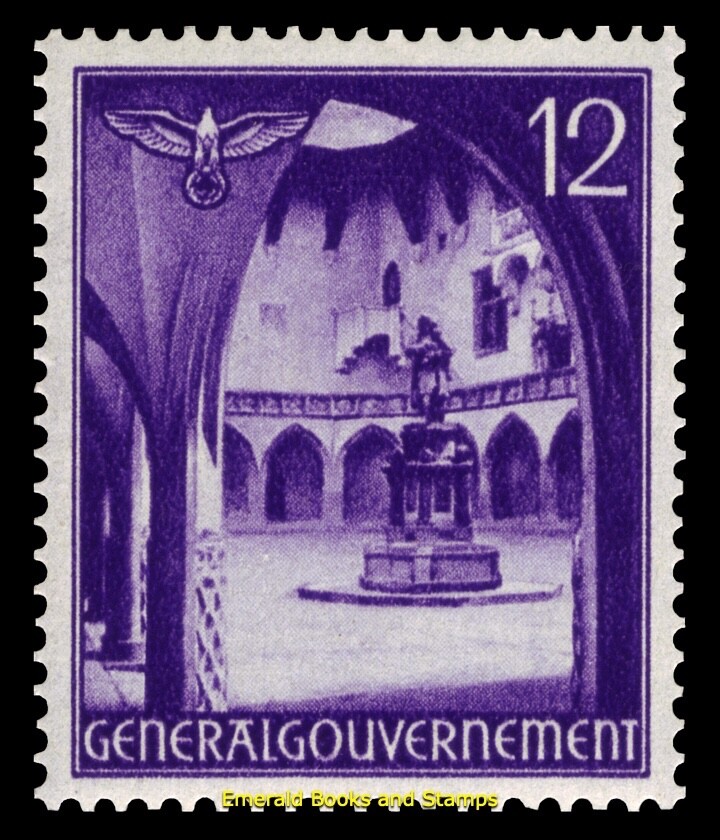 EBS Generalgouvernement 1941 – Copernicus Monument – Cracow – Michel 67 – MNH**
