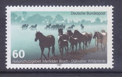 Germany 1512 MNH 1987 Dulmen’s Wild Horses – Bruch Nature Reserve Issue