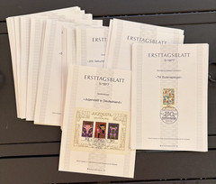 1977 German First Day Cover Stamps Lot of 26 ERSTTAGSBLATT Numbered