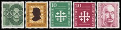 Germany Scott 742, 743, 744-745, 746 (1956) Mint LH-NH VF C