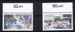 Bundle MiNr 1449 – 1450 Welfare Surcharge MNH Upper Margin