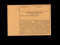Germany Mint Unused Paket or Package Card 7k