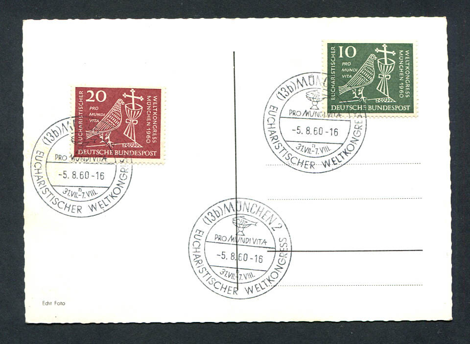 Germany – BRD : Special card from 1960 – fancy cancels – CTO