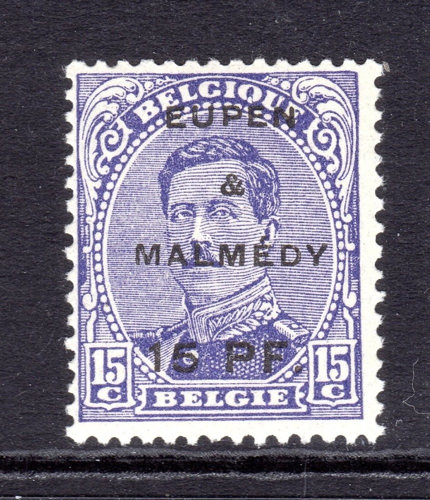 Germany, Belgium Occupation Scott #1N20 F/VF MNH 1920 15 Pfg Eupen & Malmedy