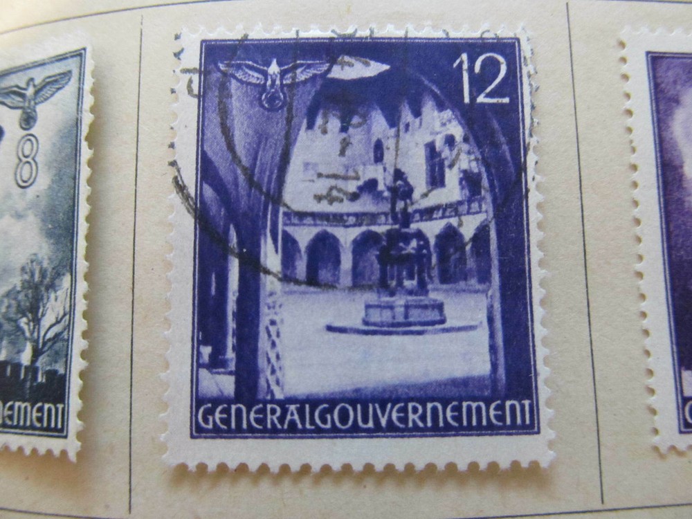 Deutsche Post Osten Germany Poland Occupation 1941 12gr fine used A11P10F168