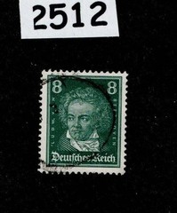 Used Stamp Sc 354 Ludwig von Beethoven 1926-1927 German republic #2512