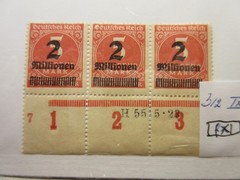 GERMANY: Michel: 312PFIX, Plate Fault, MINT NEVER HINGED, Lot31 Cat €75