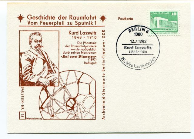 1982 Geschichte Raumfahrt Vom Feuerpfeil Sputnik 1 Kurd Lasswitz Berlin 8 1080