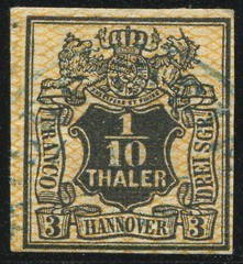 Germany Hannover 1856 3 Sgr Used VF Mi 12 Very Fine EUR 70,00