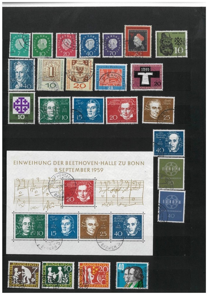 Germany Year 1959 Complete used 105,30 €