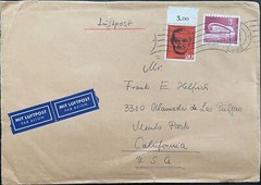 1961 Germany, Berlin #9N136,#175 on large cover to US; 3mark scarce on cover*d2