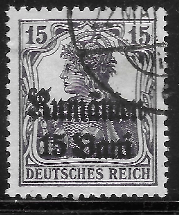 WWI 1918 Germany occupied Romania Sc# 3N10 USED VF