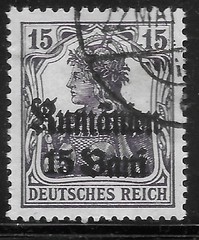 WWI 1918 Germany occupied Romania Sc# 3N10 USED VF