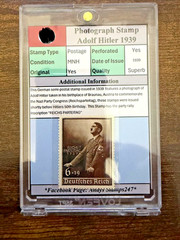 Nazi Germany Hitler Photographic Party Rally Inscription Postage Stamp 1939