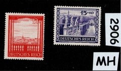 MH stamp set Sc B198-199 1941 / Third Reich era Germany / Vienna Austria #2906