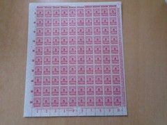 Germany – SG319 5M DM 1923 carmine. 10 x complete sheets of 100 stamps. MNH.