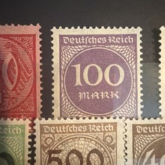 German 1923 Hyperinflation Stamp Collection – Surcharge & Definitives – MNH